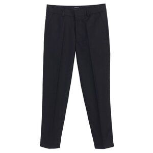 Gioberti Boy's Flat Front Dress Pants, Black, 2T